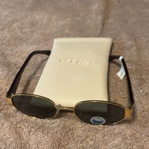 Gold Oval Sunglasses